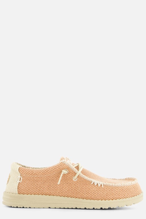 HEYDUDE Wally Braided Instappers rood Canvas