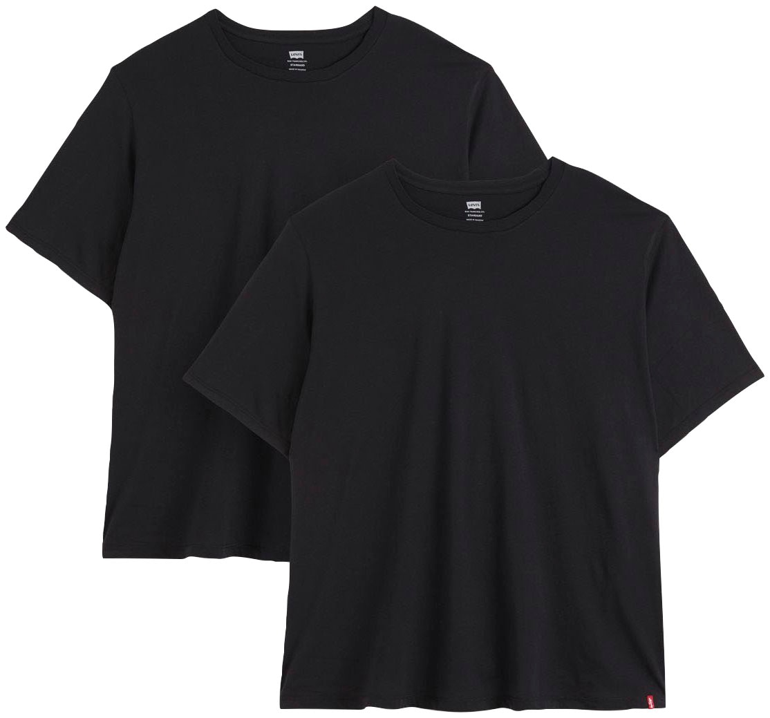 Levi's® Plus Rundhalsshirt »BIG 2 PACK TEE«, 2er-Packer Packung, unifarben