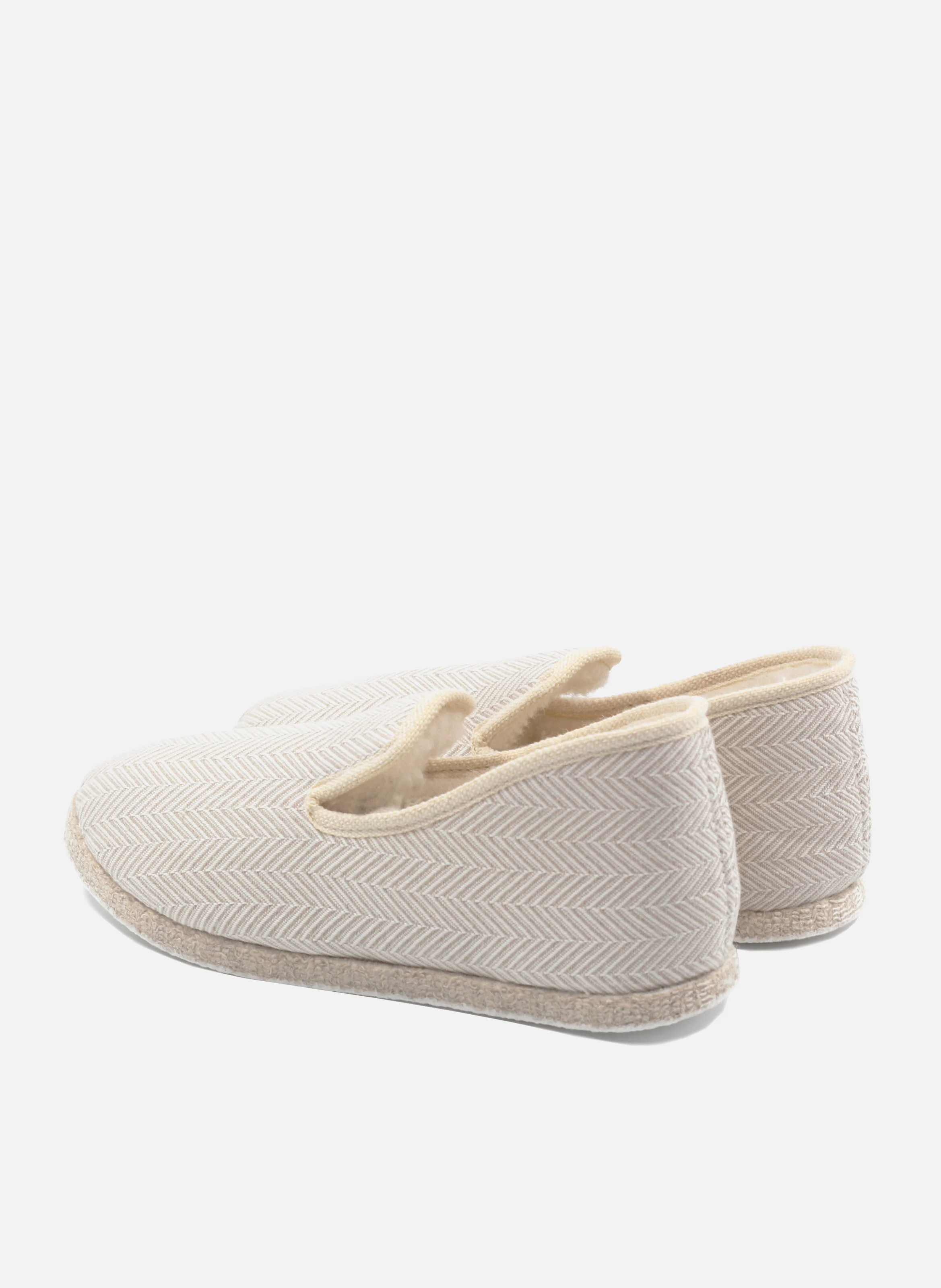 Charentaises tissu | Blanc