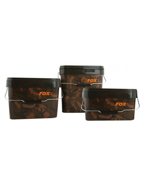 Fox Camo Square Bucket 17l - Voer accessoires - 17 l
