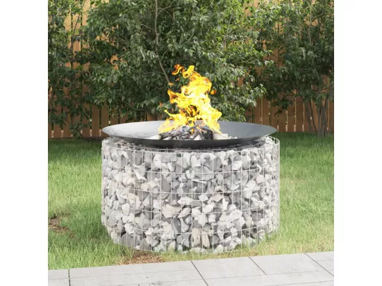 Foyer en gabion Ø 100 cm fer galvanisé