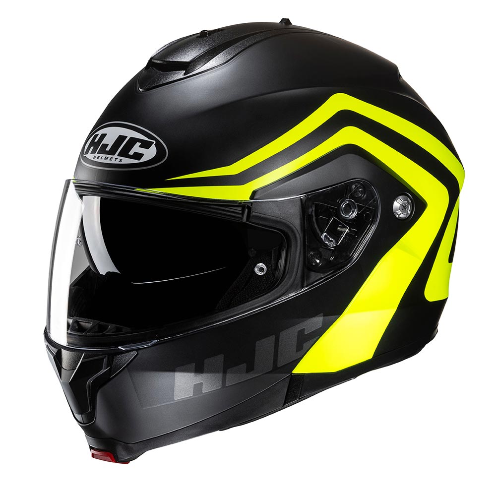 HJC - Casque C91 N Nepos MC3HSF / Noir / Jaune fluo / Mat