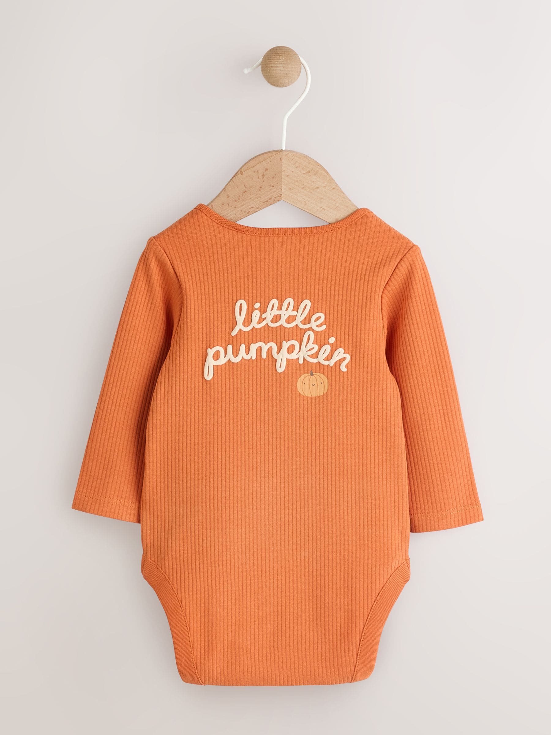 Oranje - Baby bodysuit met Lange mouwen en mutsje voor Halloween Set