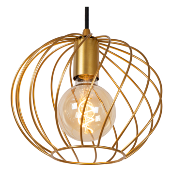 Lucide hanglamp Danza mat goud Ø25cm