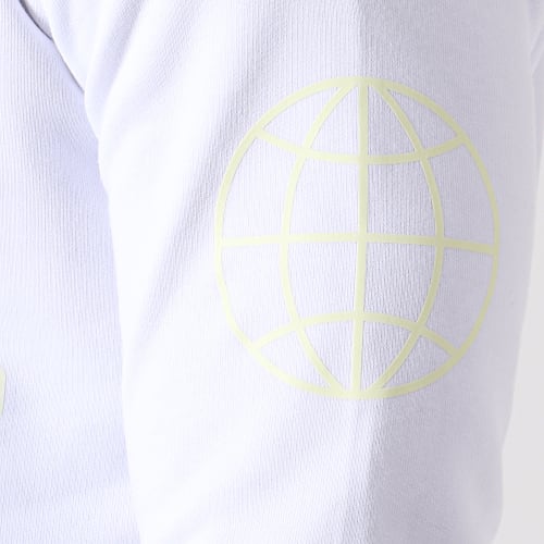 Sweat Crewneck Glow In The Dark Blanc