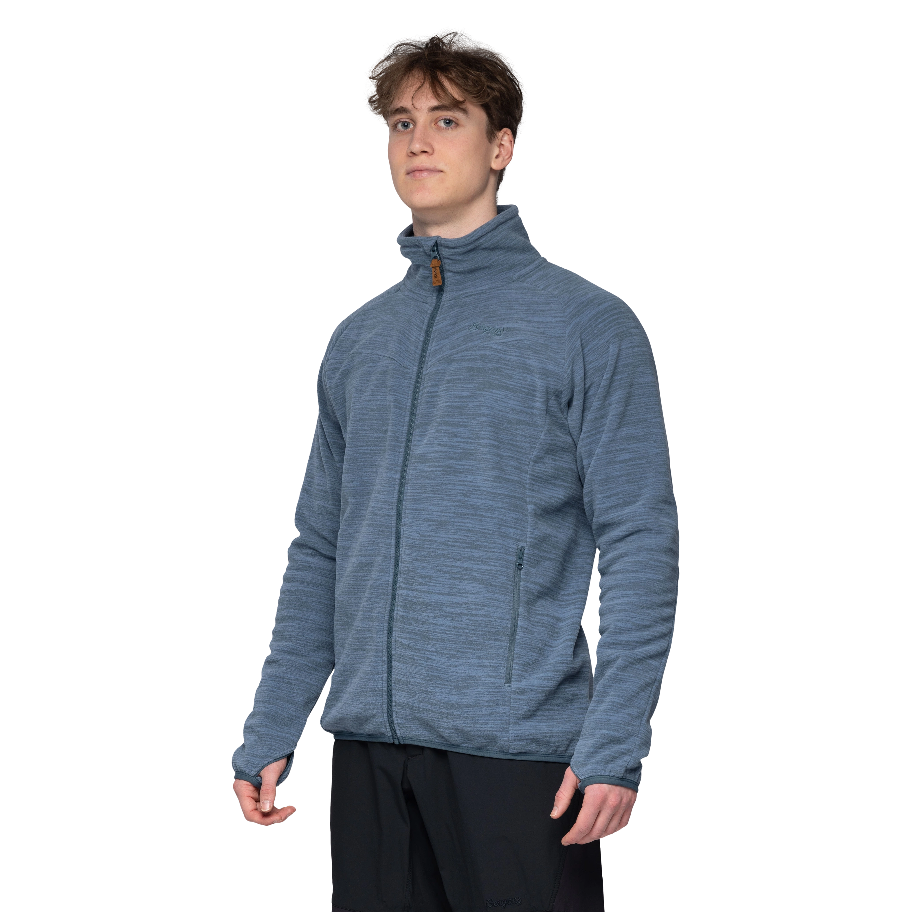 Hareid Fleece Jacket NoHood Orion Blue