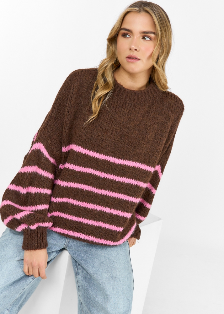 Anouk trui choco bruin