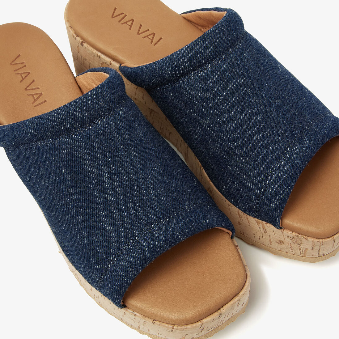 VIA VAI blauwe via vai slippers sissel ryde