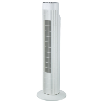 Zuilventilator Canberra 24x76 cm met timerfunctie wit