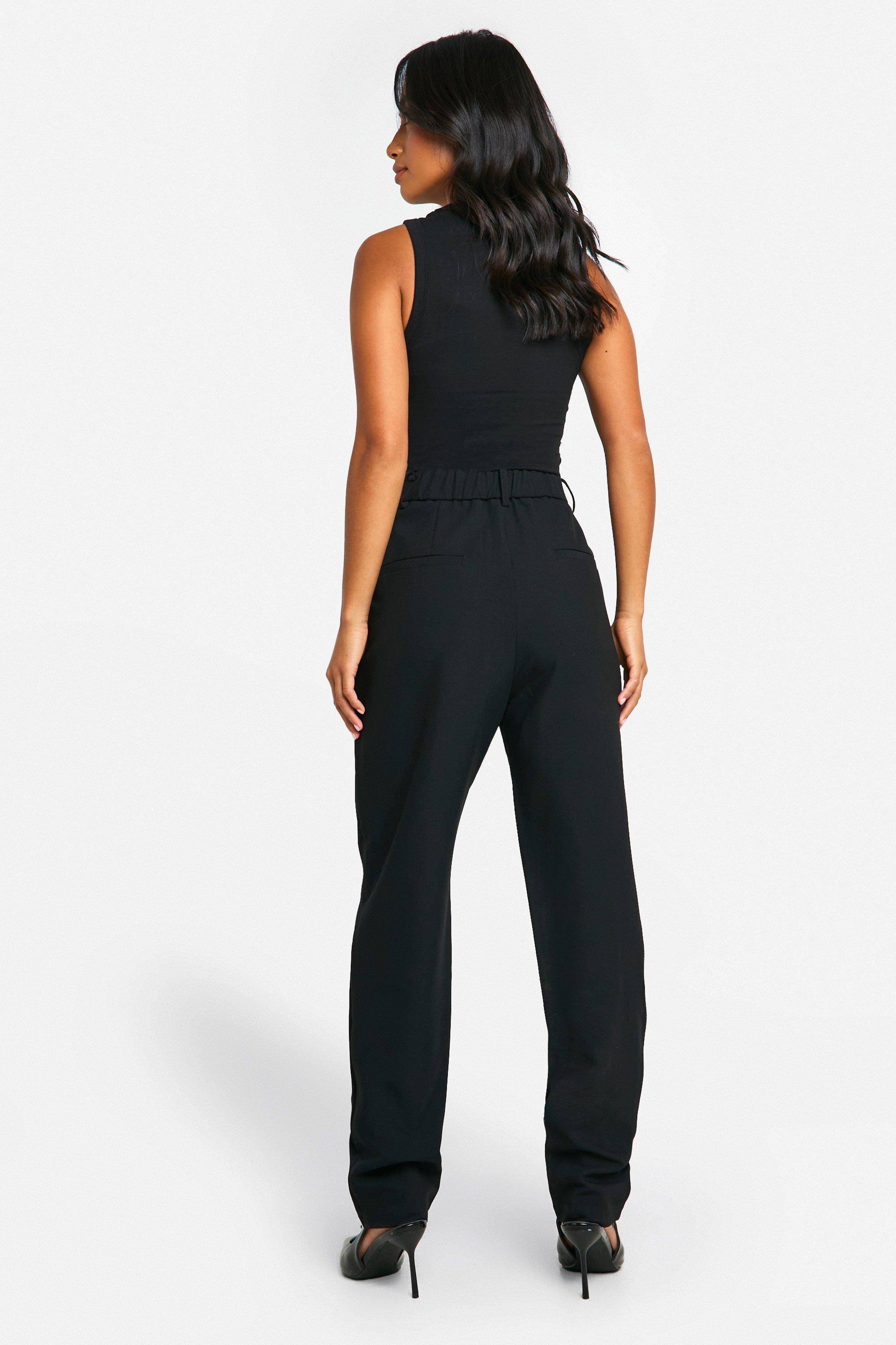 boohoo Pantalon Tailleur Petite Coupe Slim Jambe Fuselée Essentiel