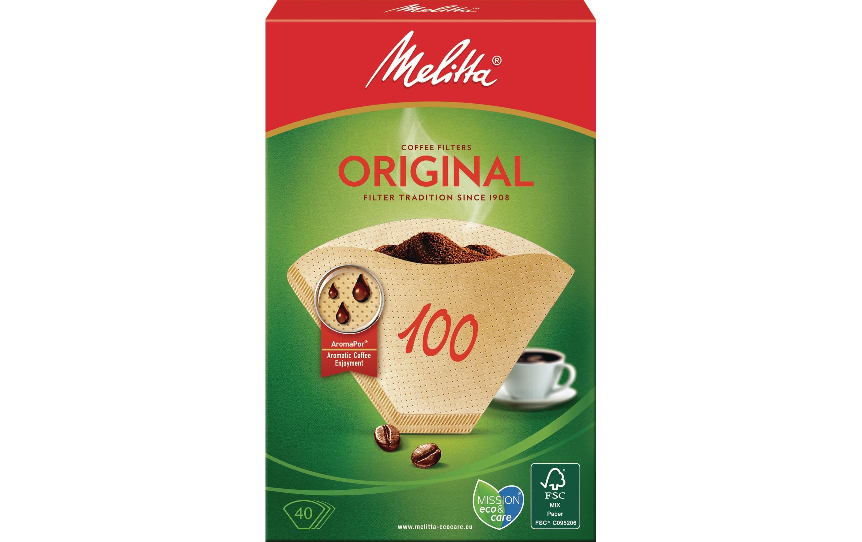 Filtertüte Original 100 40 StückAromapor-Papier für volles Aroma, Gr. 100