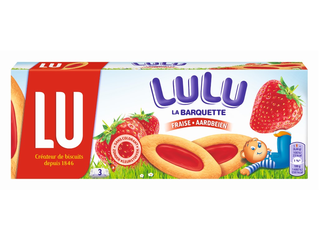 BOLACHAS LU BARQUETTE MORANGO 120G