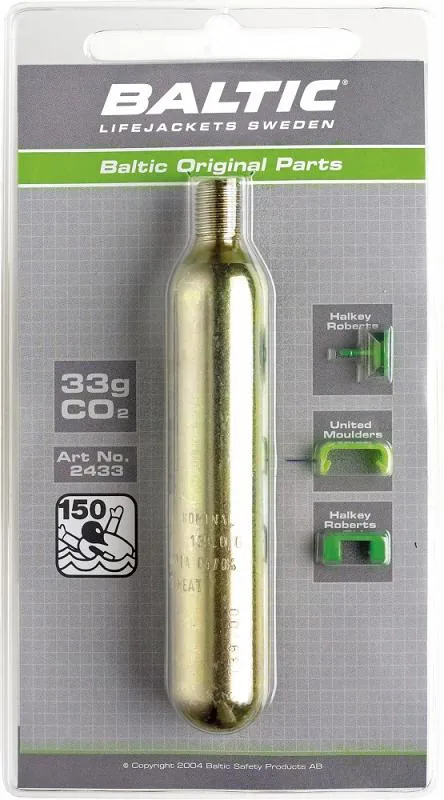 Baltic Co2-patron 33g M. Säkerhetssti Nocolour