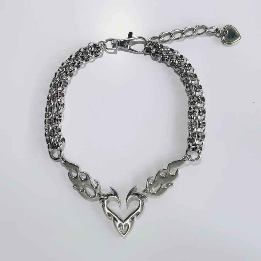 Lilafey - Hartvlam Legering Choker