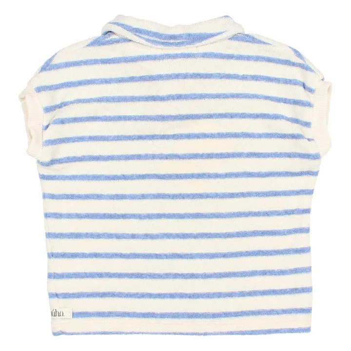 Búho Polo Rayé Eponge Bébé | Bleu ciel