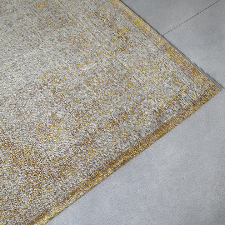 Vintage vloerkleed - Fading World Medaillon Geel | Bestel nu!