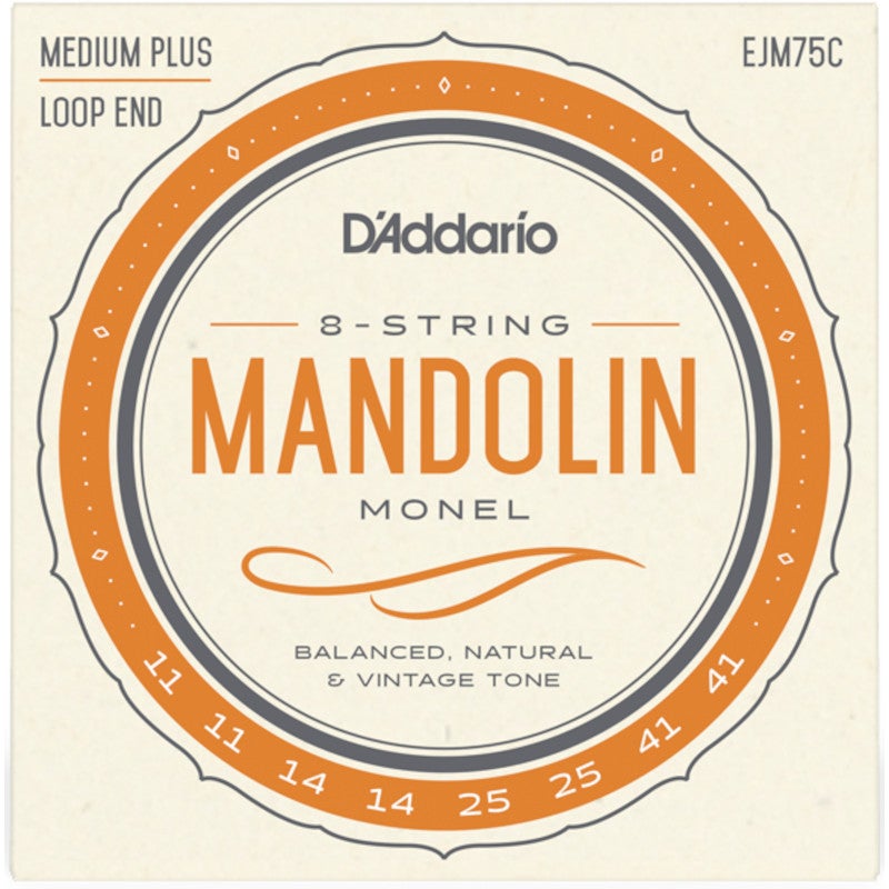 D'Addario EJM75C Monel Medium Plus 11-41 snaren voor mandoline