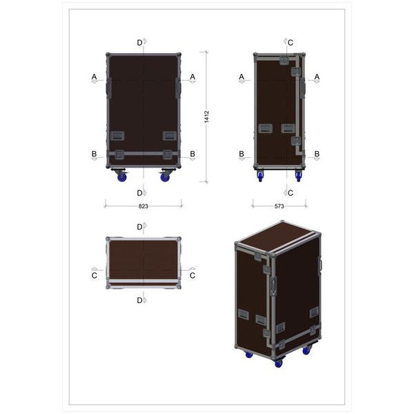 Thon Tour Case for 5 Guitars/Basses