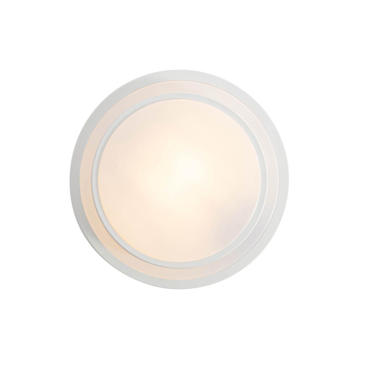 Moderne plafondlamp wit 25 cm IP44 - Walden