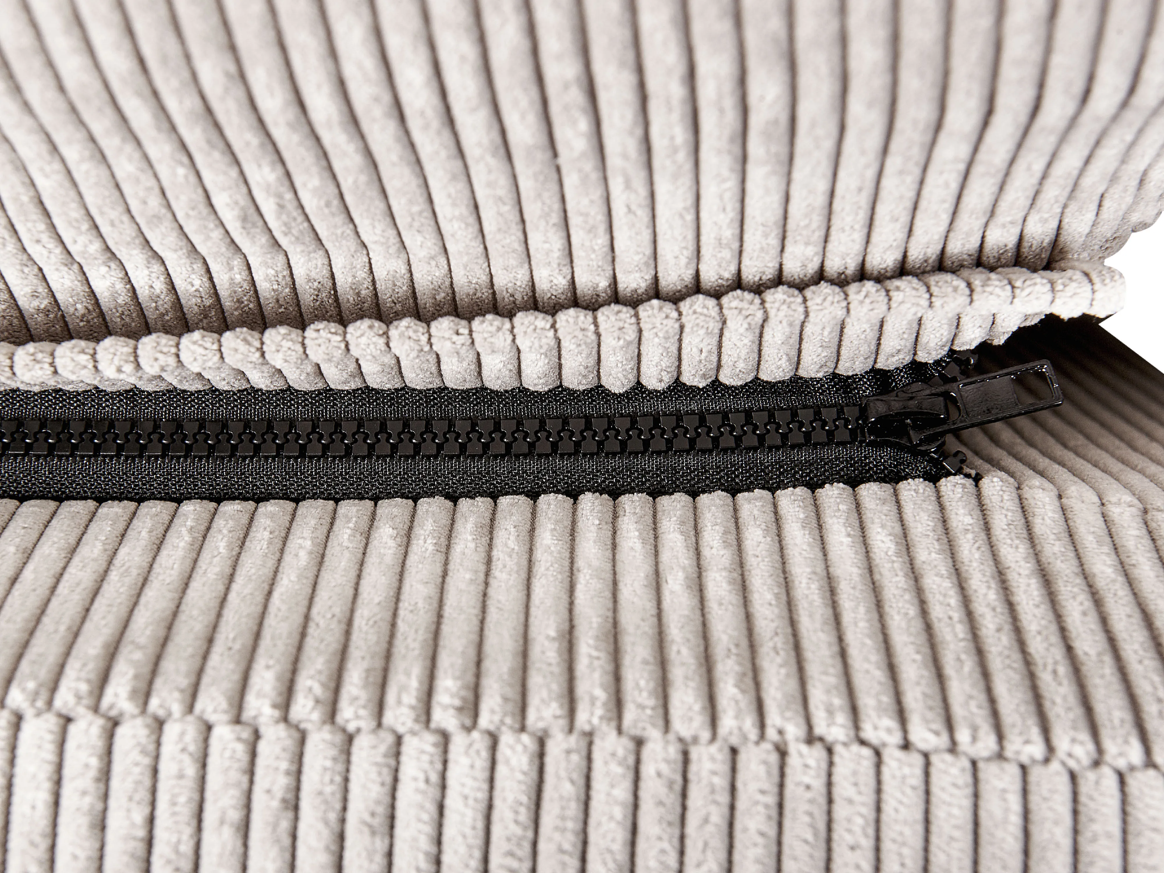 Bed Corduroy MELLE 180 x 200 cm Taupe