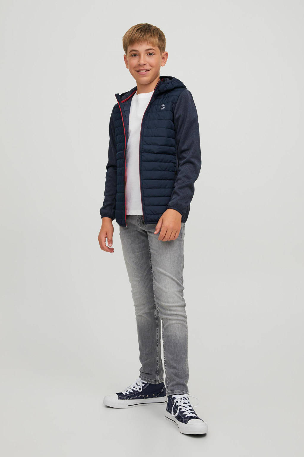 JACK & JONES gewatteerde tussenjas JJEMULTI donkerblauw
