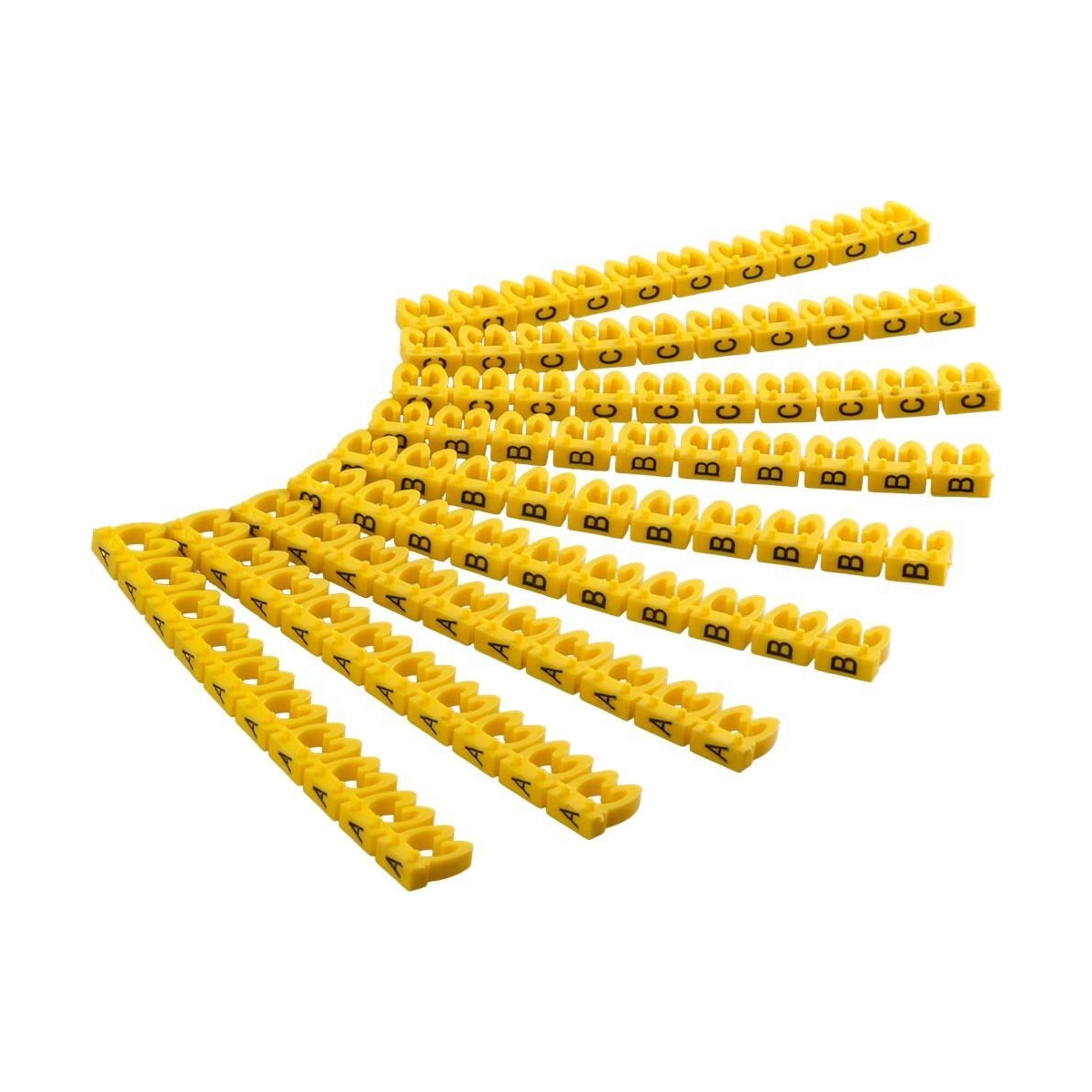 Goobay Kabelmerking, bokstavene A – C, for kabeldiameter opp til 4 mm