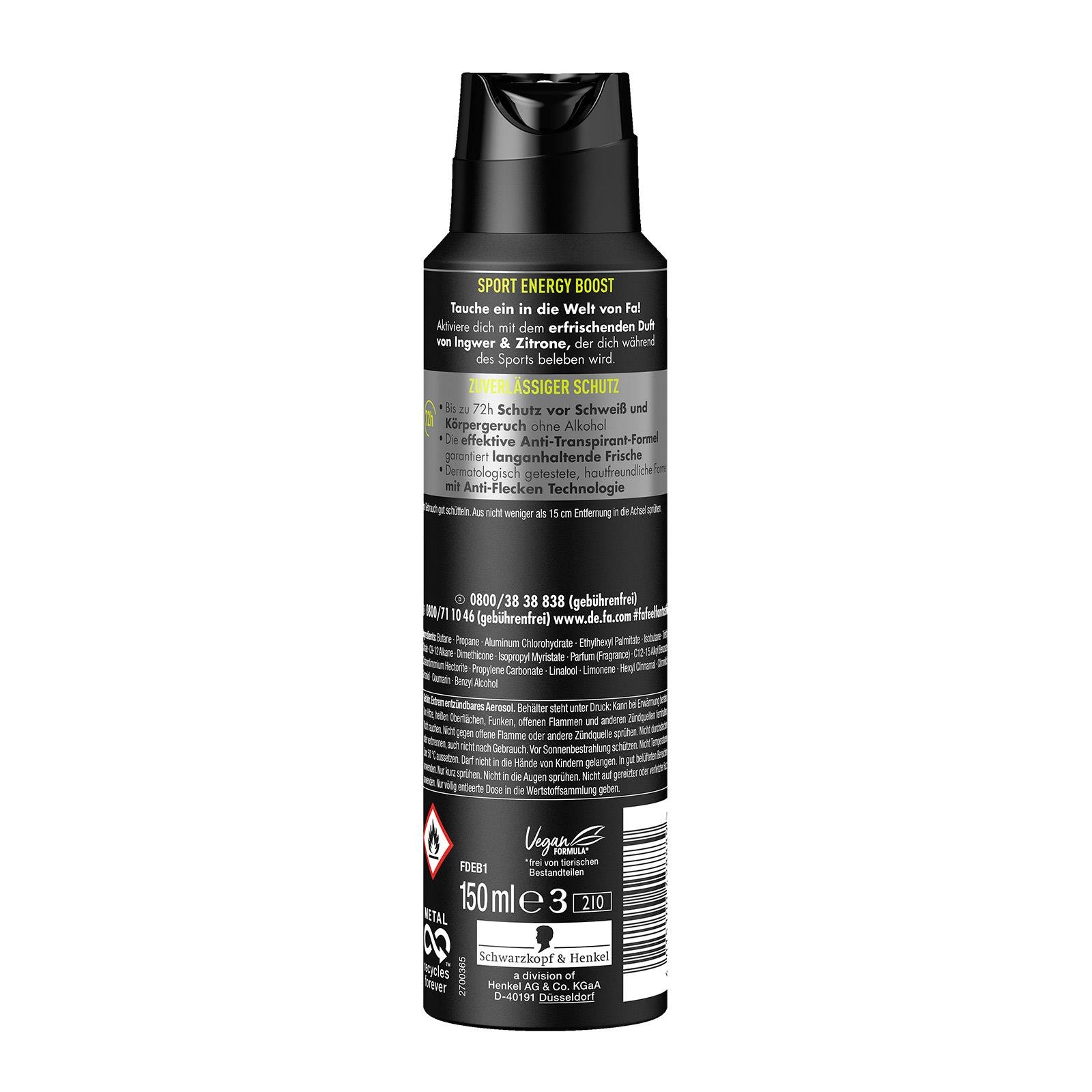 Fa Men Sport Energy Boost Deospray