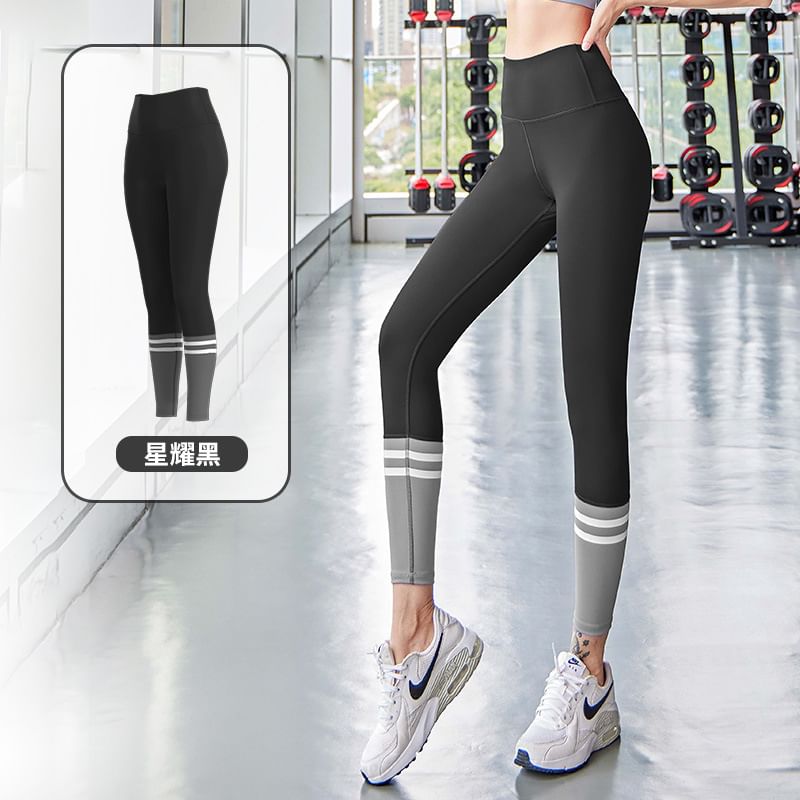 GearGal - Sport gestreepte yogabroek