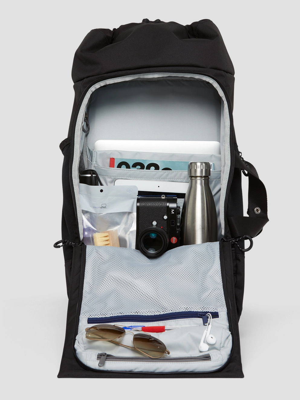 pinqponq Blok Large Backpack rooted black
