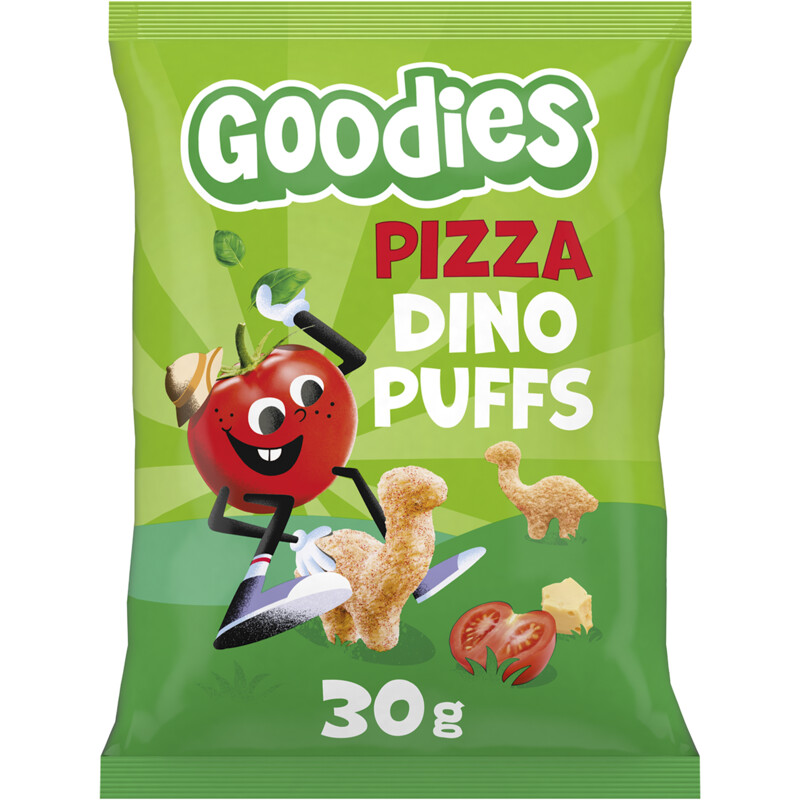 Goodies Snack dino puffs pizza 3+ jaar