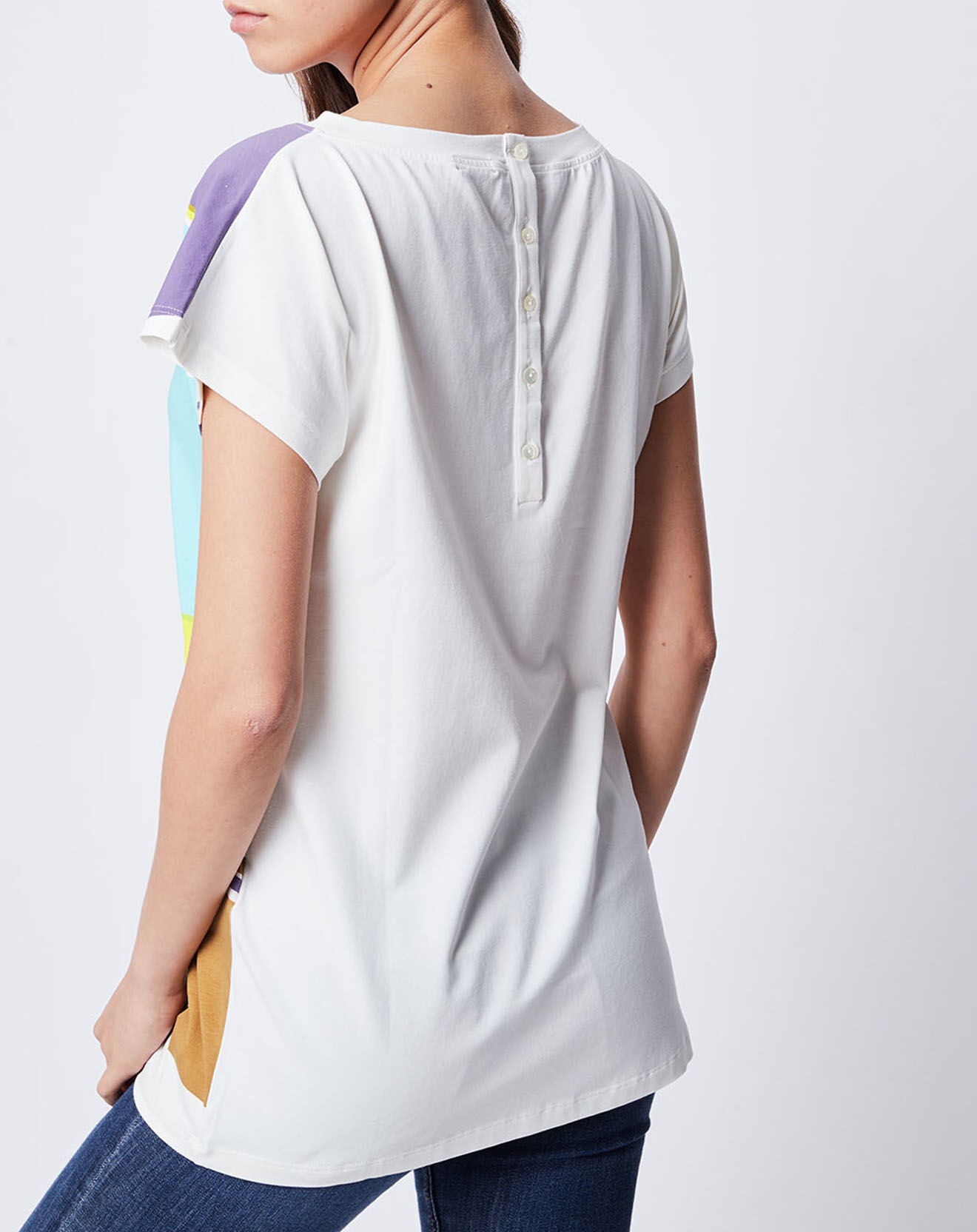 John Galliano T-Shirt imprimé multicolore