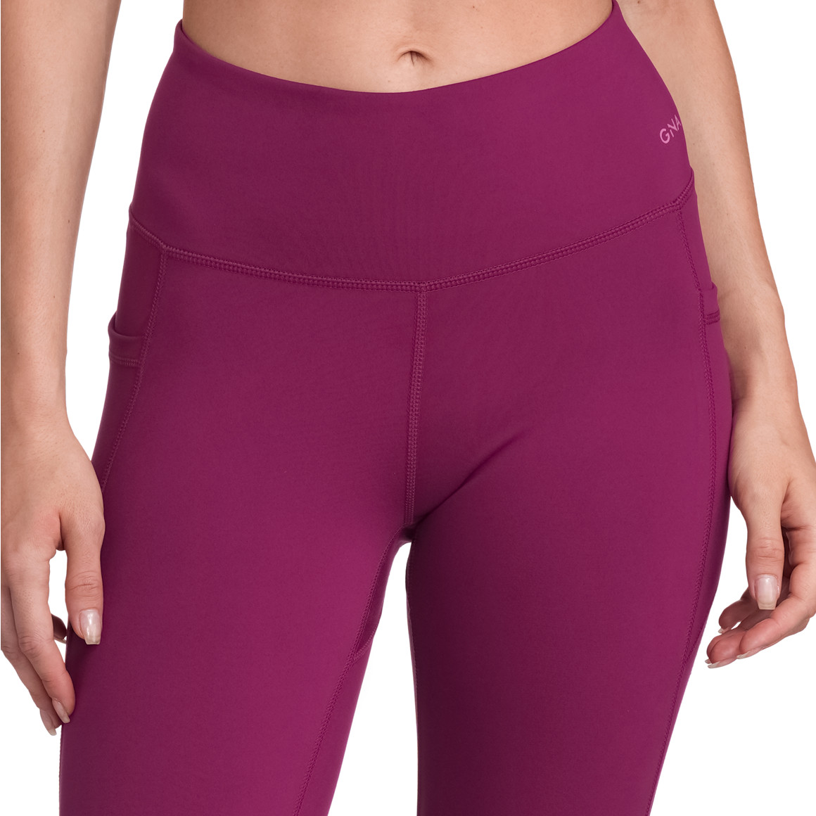 Gina Sports Damen Sport-Leggings mit Taschen beere