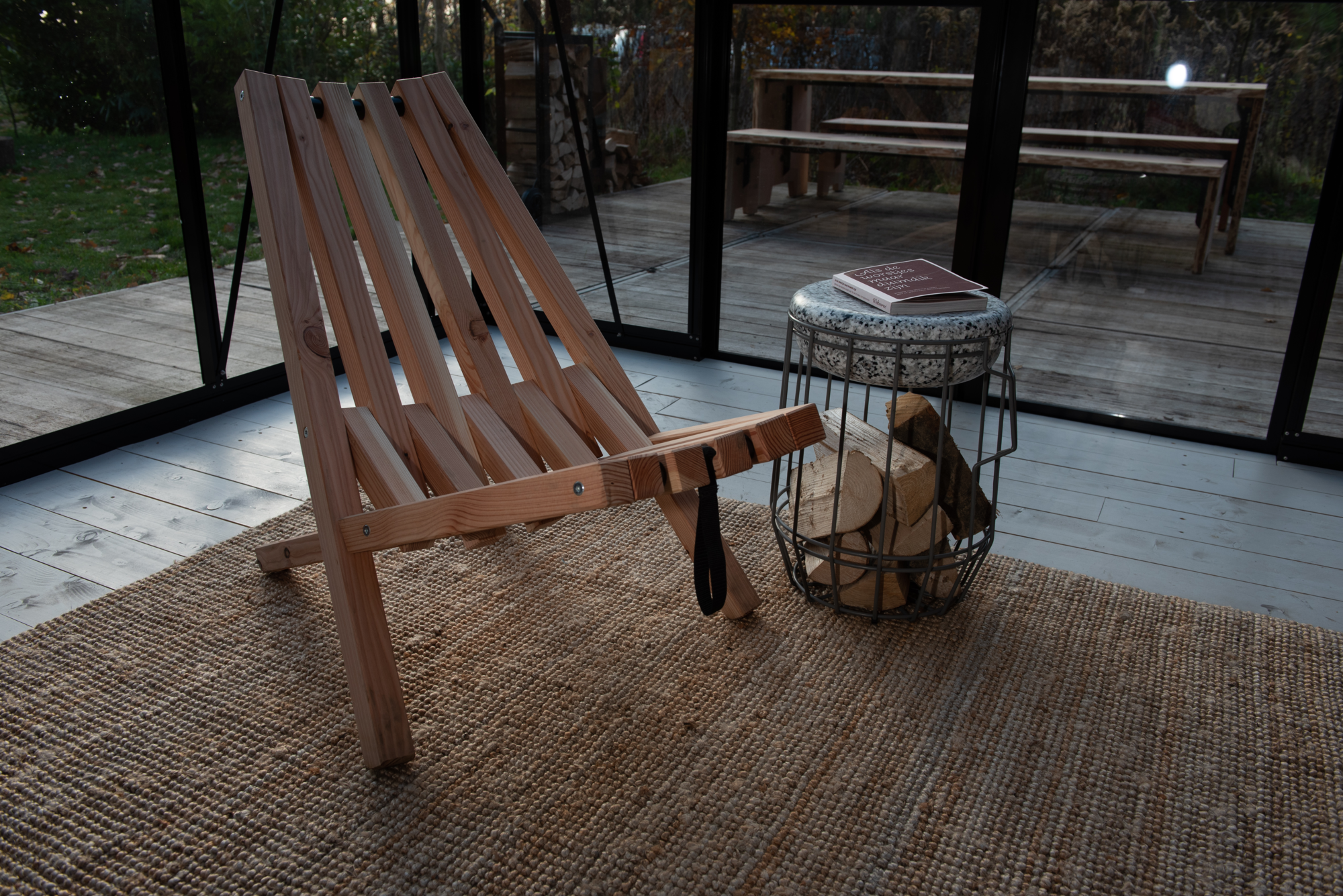 Tuinstoel Fieldchair larixhout