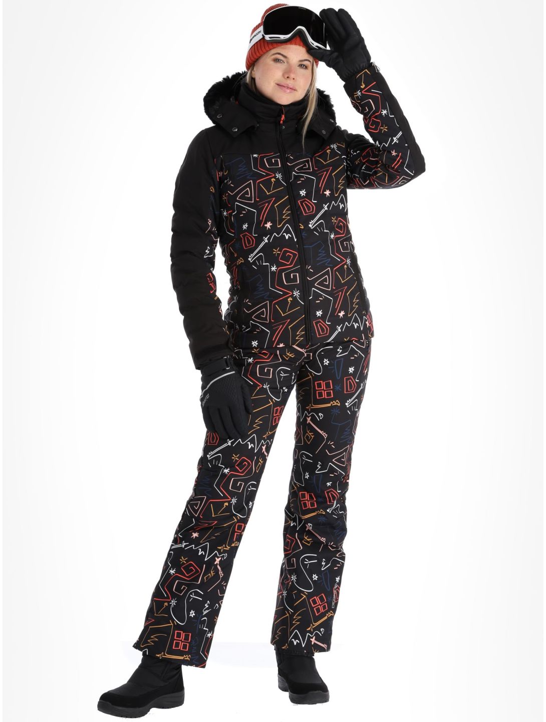 Traqui Print ski-jas dames