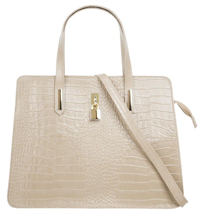 Cluty Henkeltasche echt Leder, Made in Italy