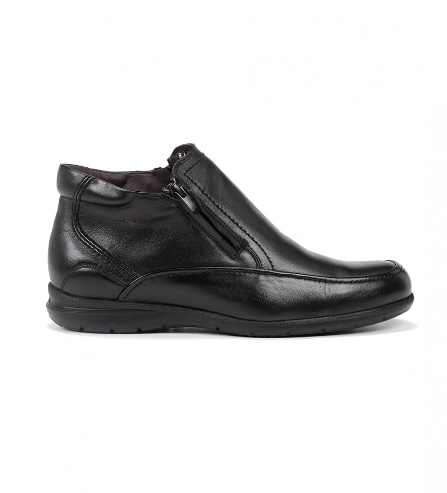 Botas de cano curto em couro Fluchos 87830 pretas