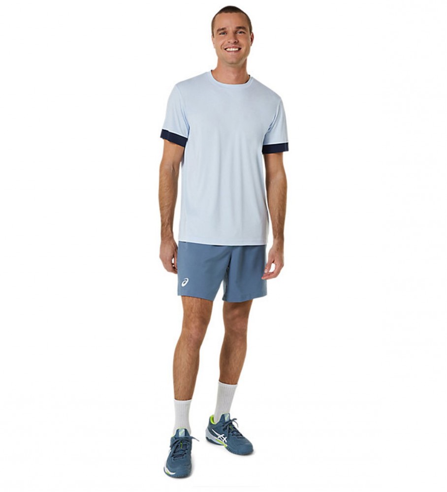 Asics Camiseta Court Ss azul