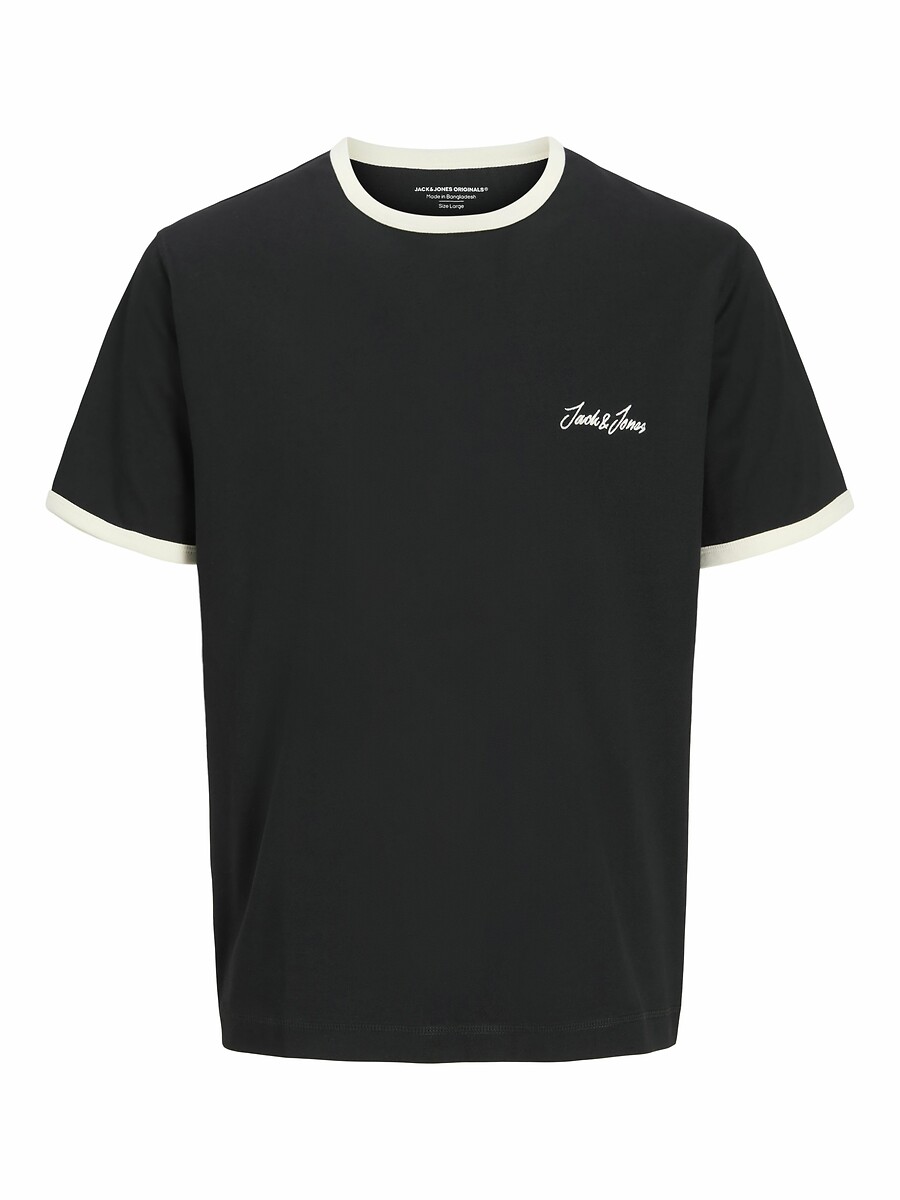 JACK & JONES<br>Camiseta de manga curta com gola contrastante