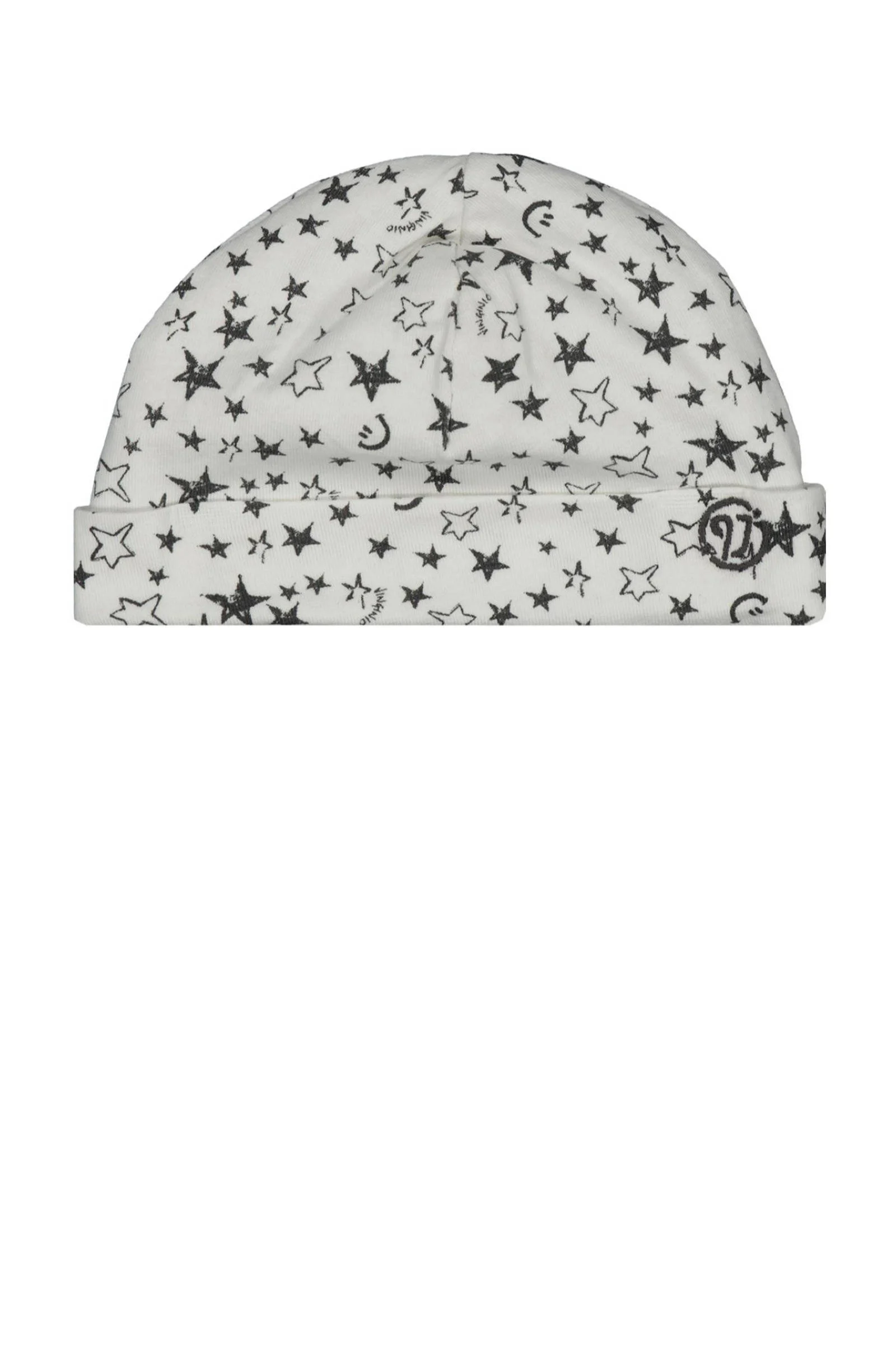 Vingino new born muts Vanjy met all over print grijs/wit