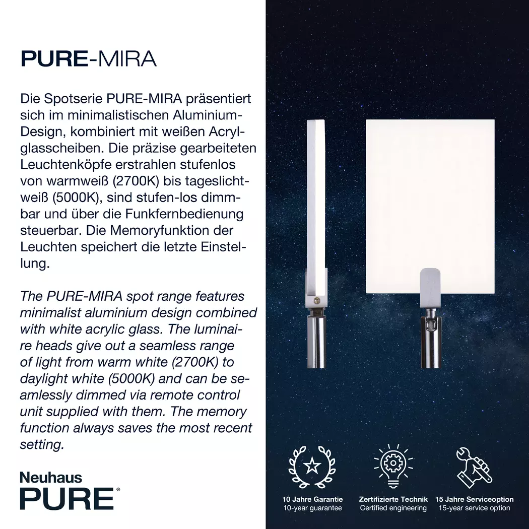 LED-Stehlampe Pure Mira