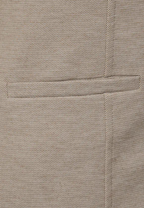 Basic Piqué Blazer - spring sand melange
