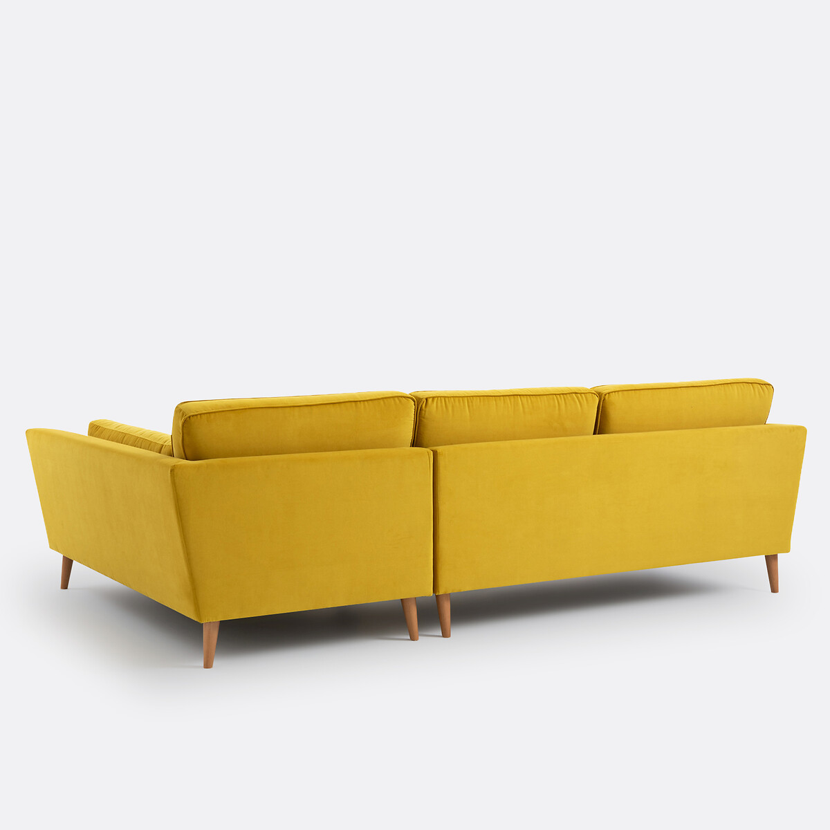 LA REDOUTE INTERIORS<br>Sofá de canto em veludo, Tasie