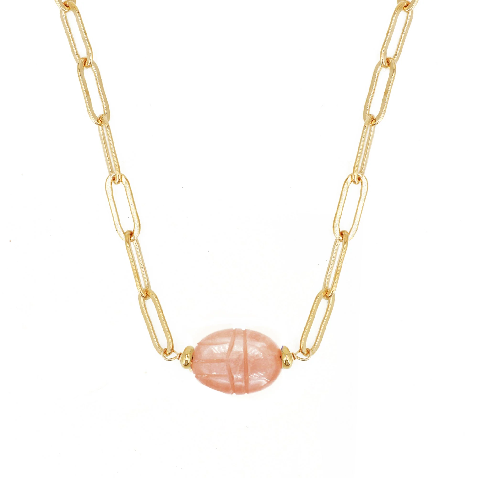 SCARABEE - Collier scarabée | Rose