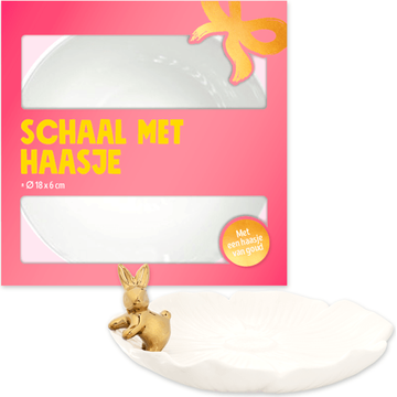Schaal met Haasje Ø18 cm