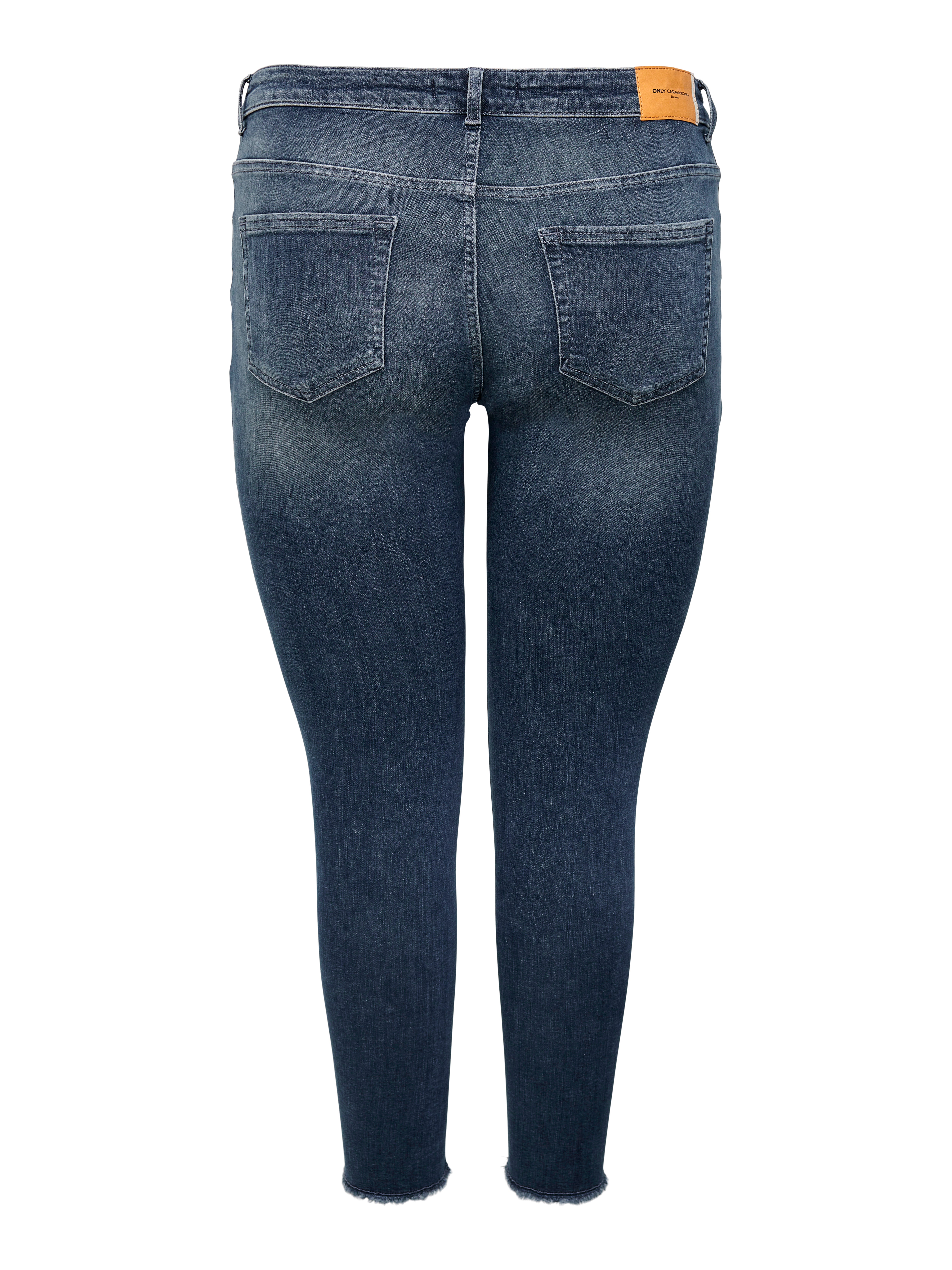 CARWILLY Hohe Taille Skinny Fit Jeans Blue Black Denim