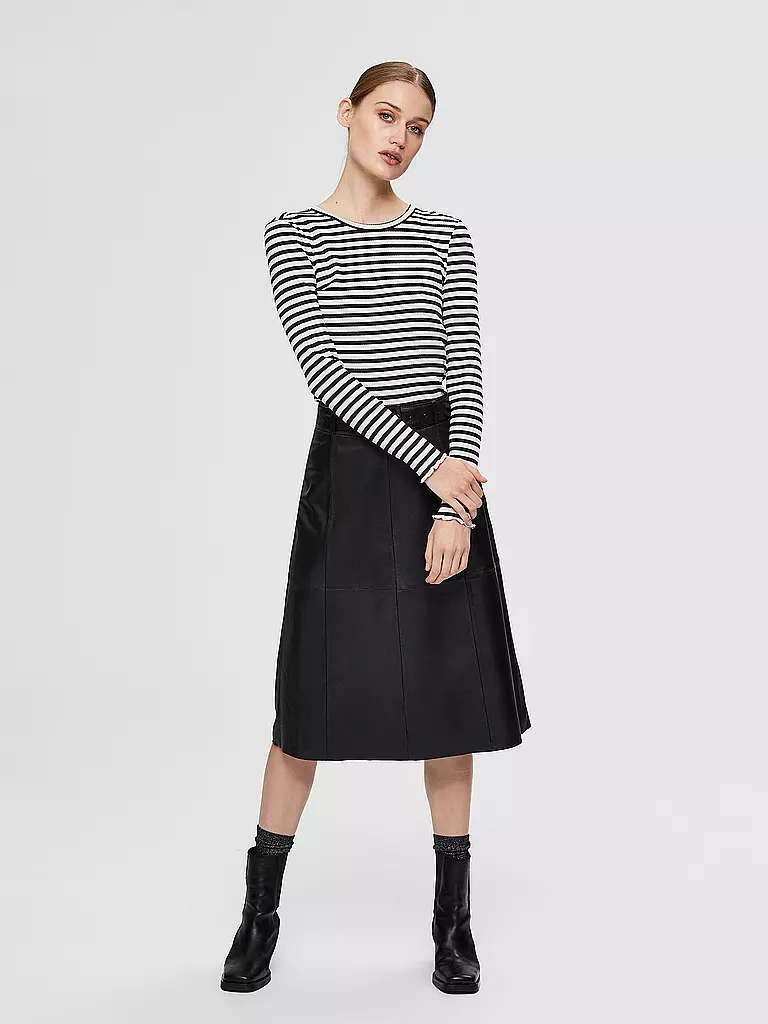 SELECTED FEMME Langarmshirt SLFANNA  schwarz