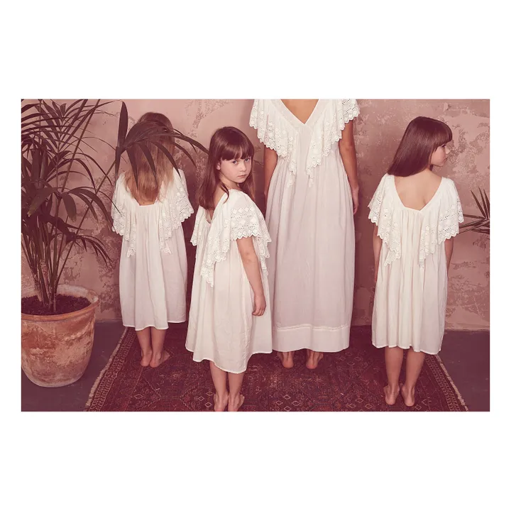 Faune Robe Hibiscus | Ecru