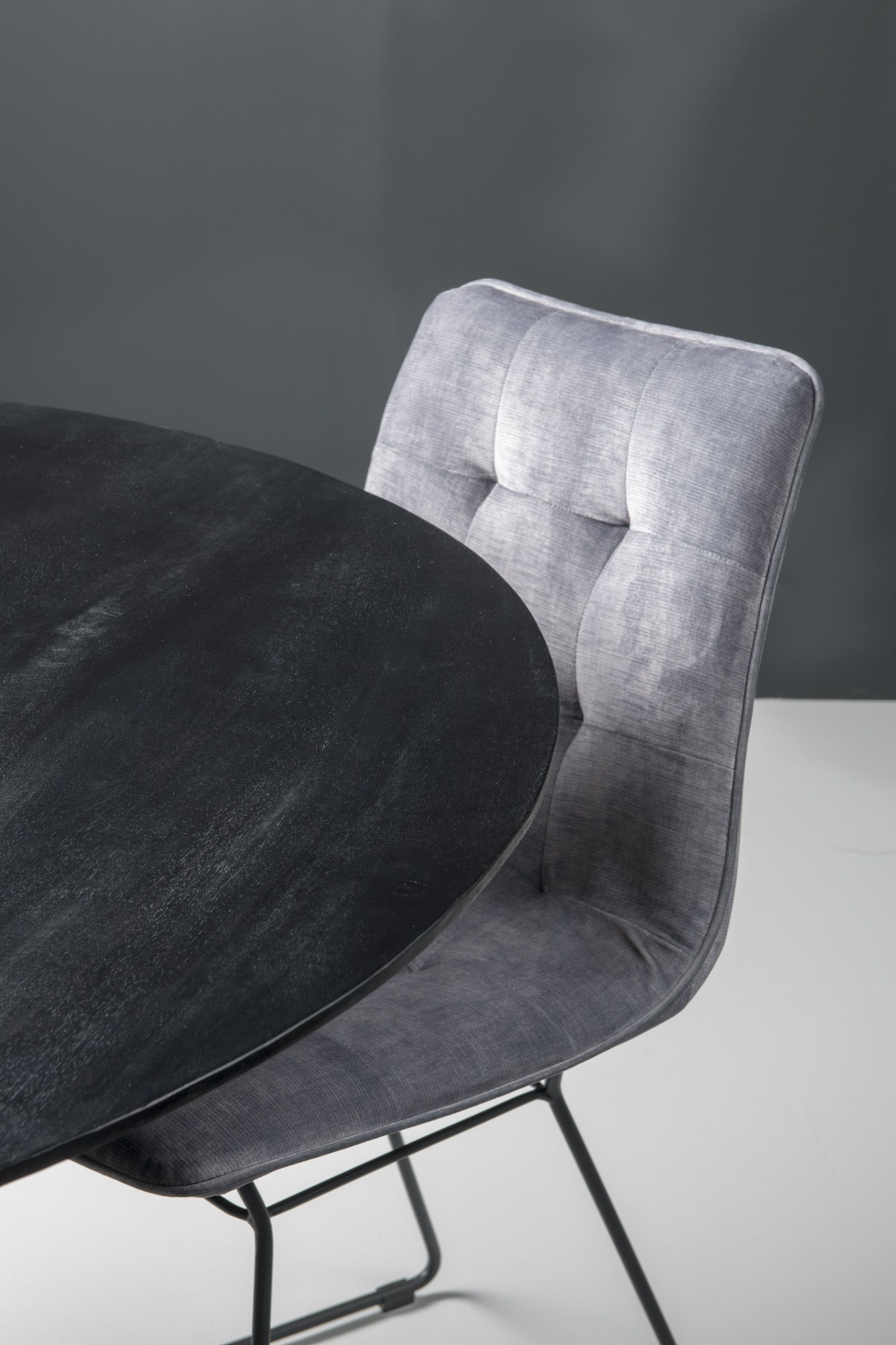 Eettafel rond zwart 130