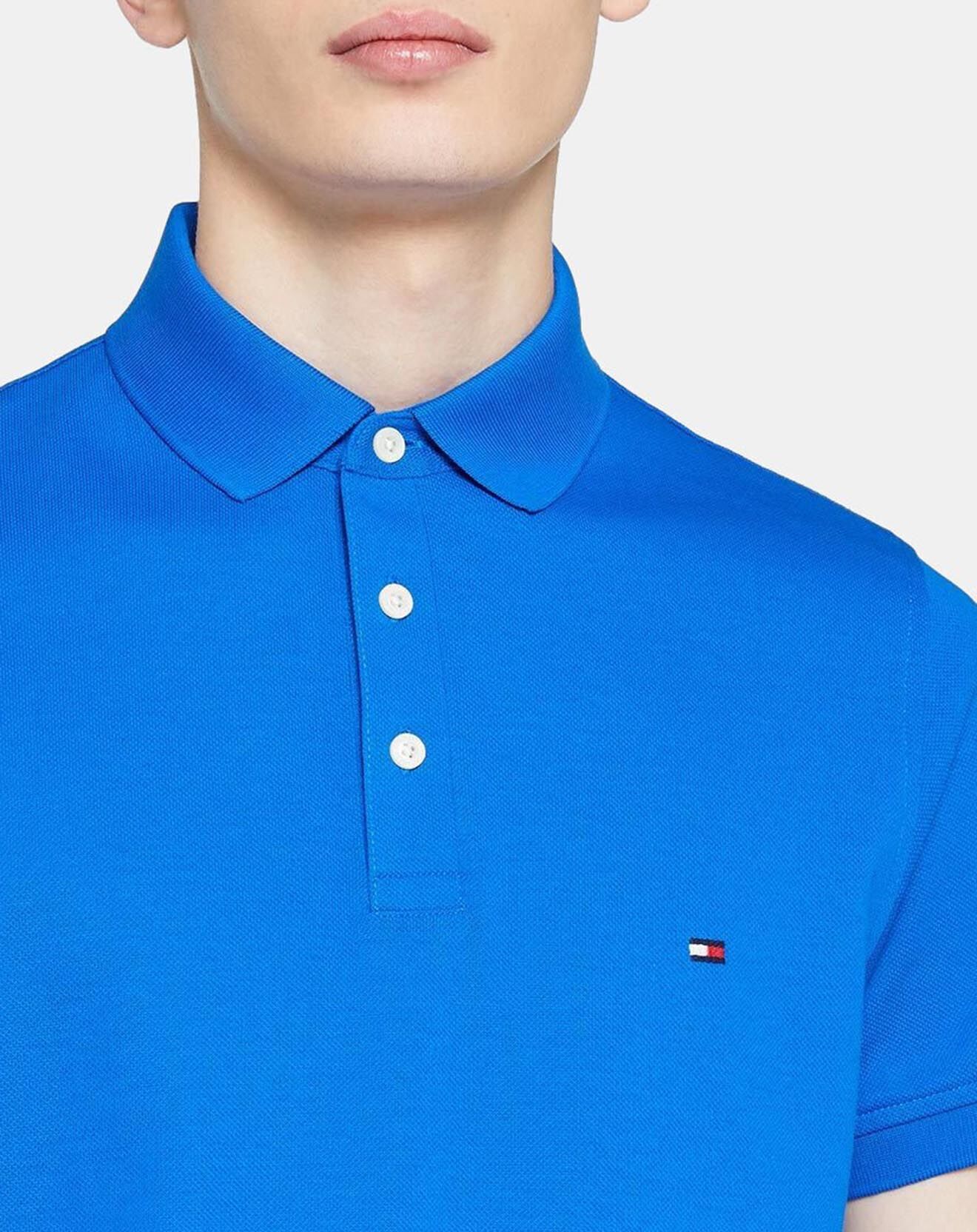 Tommy Hilfiger Polo slim 1985 bleu électrique