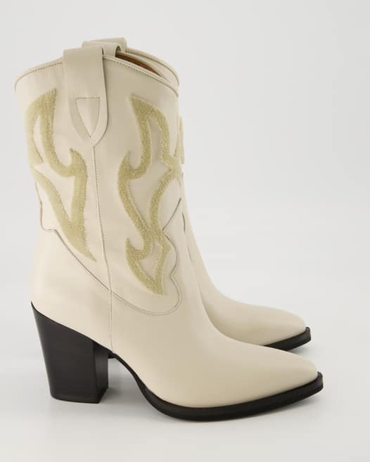 George Watts H474 Cowboyboots in Weiß